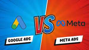 Google Ads vs Meta Ads comparison image.