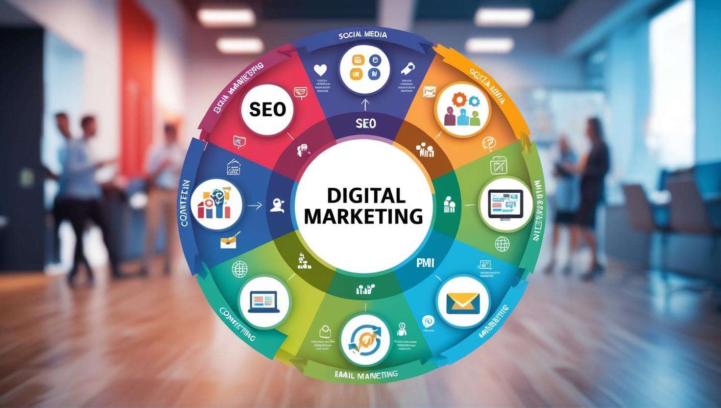 Infographic 360 Degree Digital Marketing