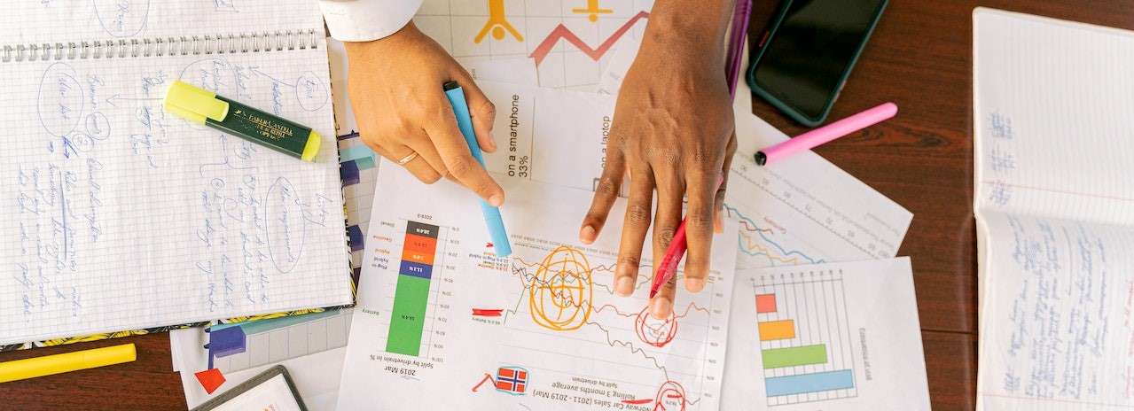 Marketing agency team discussing strategy