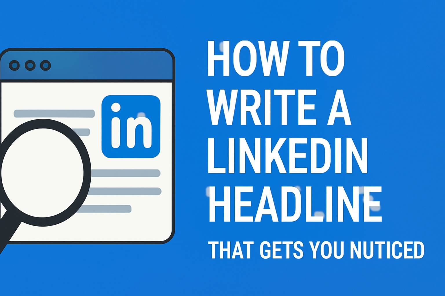 How to Write a LinkedIn Headline That Gets You Noticed